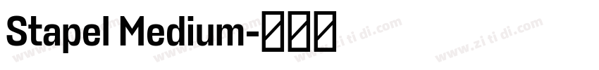 Stapel Medium字体转换